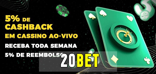 Promoções do cassino ao Vivo 20bet